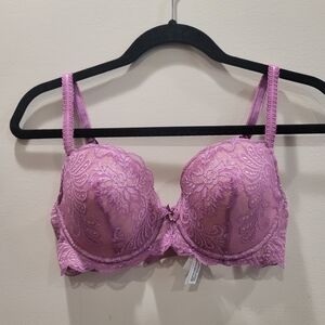 Sz 34DD/E Dusty Rose Le Mystère Sofia Lace Underwire Bra
